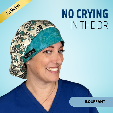 No Crying In Surgery - Scrub Cap - rae & grace - Bouffant