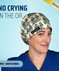 No Crying In Surgery - Scrub Cap - rae & grace - Euro - Matching Top