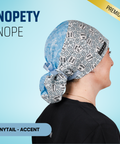 Nopety Nope - Scrub Cap - rae & grace - Ponytail - Accent Top