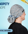 Nopety Nope - Scrub Cap - rae & grace - Ponytail - Matching Top