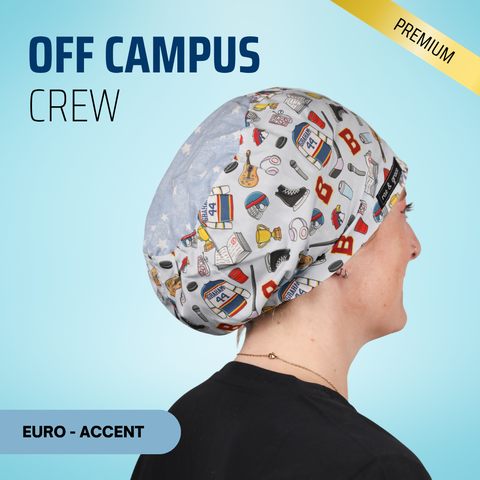 Off Campus Crew - Scrub Cap - rae & grace - Euro - Accent Top