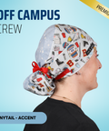 Off Campus Crew - Scrub Cap - rae & grace - Ponytail - Accent Top