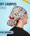 Off Campus Crew - Scrub Cap - rae & grace - Ponytail - Matching Top
