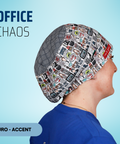 Office Chaos - Scrub Cap - rae & grace - Euro - Accent Top
