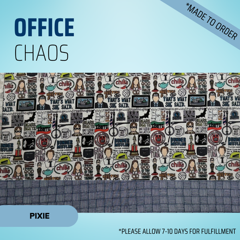 Office Chaos - Scrub Cap - rae & grace - Pixie - *Made to order