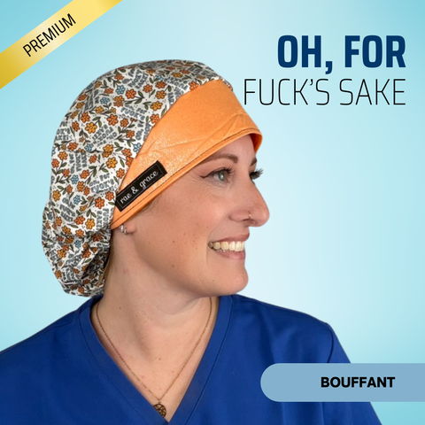 Oh For Fuck's Sake - Scrub Cap - rae & grace - Bouffant