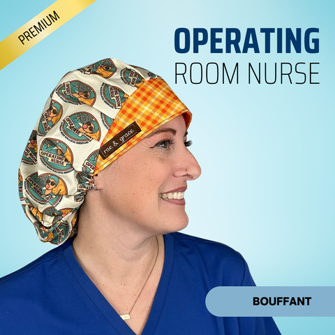 Operating Room Nurse - Scrub Cap - rae & grace - Bouffant