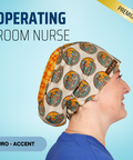 Operating Room Nurse - Scrub Cap - rae & grace - Euro - Accent Top