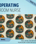 Operating Room Nurse - Scrub Cap - rae & grace - Skull Cap - Made to order Please allow 7-10 days for fulfillment.