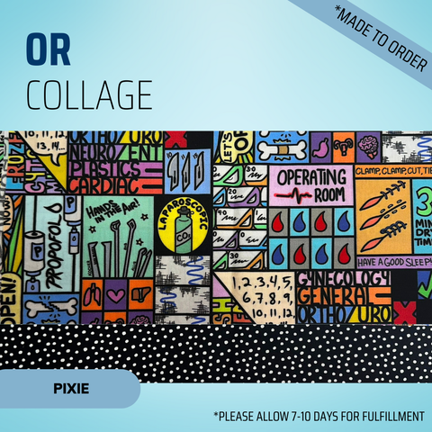 OR Collage - Scrub Cap - rae & grace - Pixie - *Made to order