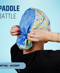 Paddle Battle - Scrub Cap - rae & grace - Ponytail - Accent Top