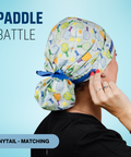 Paddle Battle - Scrub Cap - rae & grace - Ponytail - Matching Top