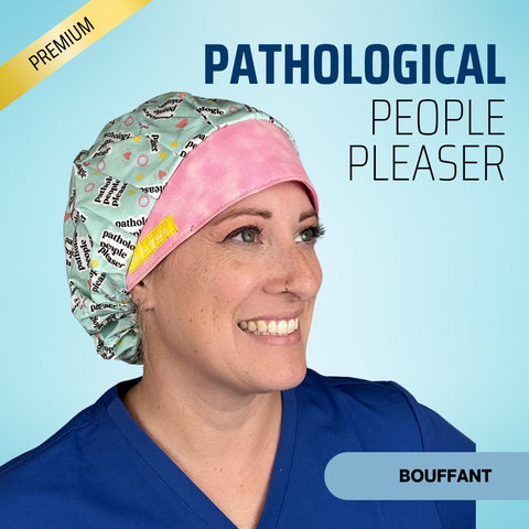 Pathological People Pleaser - Scrub Cap - rae & grace - Bouffant