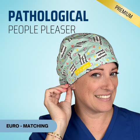 Pathological People Pleaser - Scrub Cap - rae & grace - Euro - Matching Top