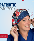 Patriotic Patchwork - Scrub Cap - rae & grace - Bouffant