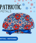 Freedom Stars - Scrub Cap - rae & grace - Ponytail - Matching Top