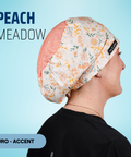 Peach Meadow - Scrub Cap - rae & grace - Euro - Accent Top