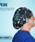 Peak Positivity - Scrub Cap - rae & grace - Euro - Accent Top