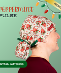 Peppermint Pulse - Scrub Cap - rae & grace - Ponytail - Matching Top