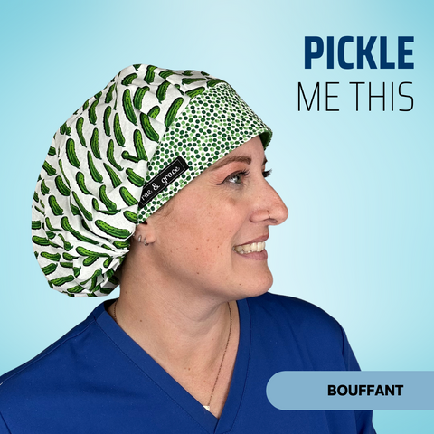 Pickle Me This - Scrub Cap - rae & grace - Bouffant