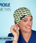 Pickle Me This - Scrub Cap - rae & grace - Euro - Matching Top