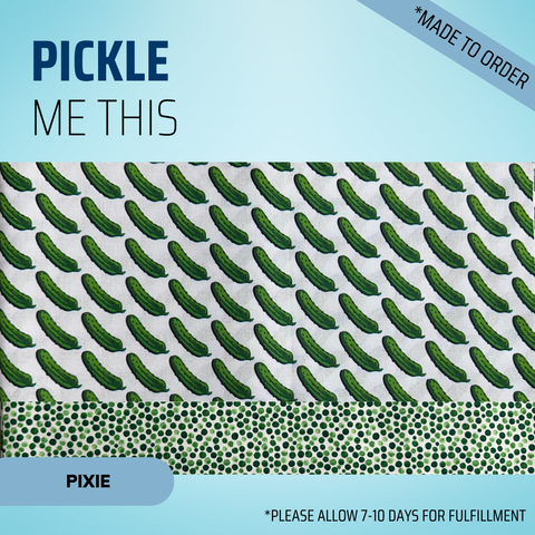 Pickle Me This - Scrub Cap - rae & grace - Pixie - Made to order Please allow 7-10 days for fulfillment.