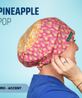 Pineapple Pop - Scrub Cap - rae & grace - Euro - Accent Top