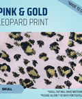 Pink Gold Leopard Print - Scrub Cap - rae & grace - Skull Cap