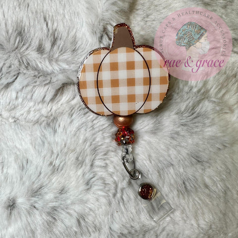 Plaid Pumpkins - Badge Reel