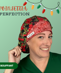 Poinsettia Perfection - Scrub Cap - rae & grace - Bouffant