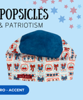 Popsicles & Patriotism - Scrub Cap - rae & grace - Euro - Accent Top