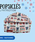 Popsicles & Patriotism - Scrub Cap - rae & grace - Euro - Matching Top