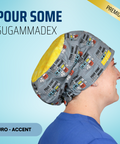 Pour Some Sugammadex On Me - Scrub Cap - rae & grace - Euro - Accent Top