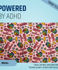 Powered By Adhd - Scrub Cap - rae & grace - Skull Cap - *Made to order