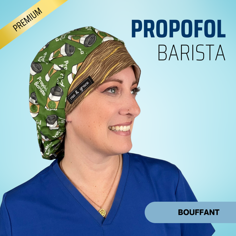 Propofol Barista - Scrub Cap - rae & grace - Bouffant