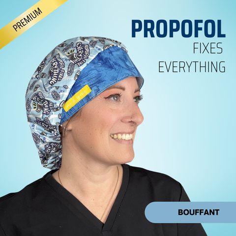Propofol Fixes Everything - Scrub Cap - rae & grace - Bouffant