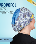 Propofol Fixes Everything - Scrub Cap - rae & grace - Euro - Accent Top