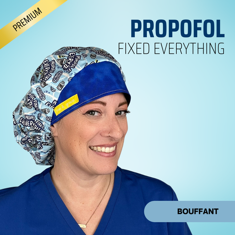 Propofol Fixes Everything - Scrub Cap - rae & grace - Bouffant