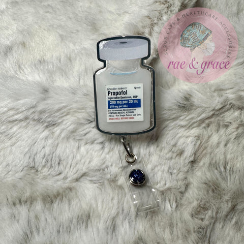 Propofol Bottle - 3D Badge Reel