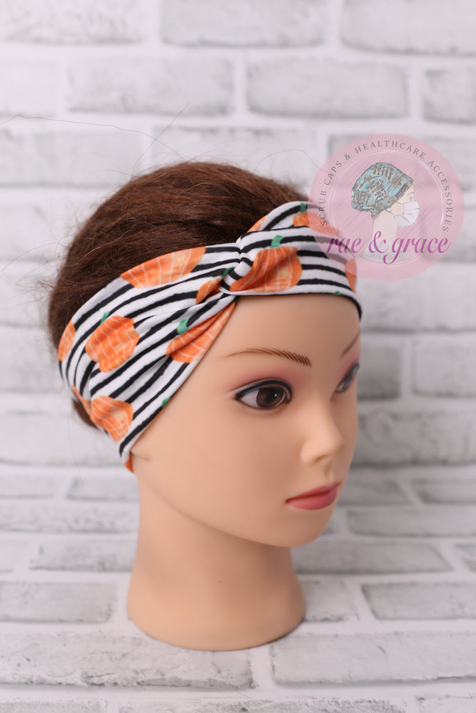 Striped Pumpkins - Headband