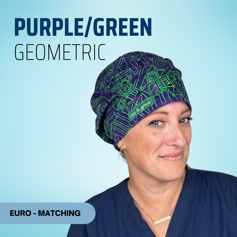 Purple Green Geometric