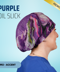 Purple Oil Slick - Scrub Cap - rae & grace - Euro - Accent Top