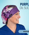 Purple Oil Slick - Scrub Cap - rae & grace - Bouffant