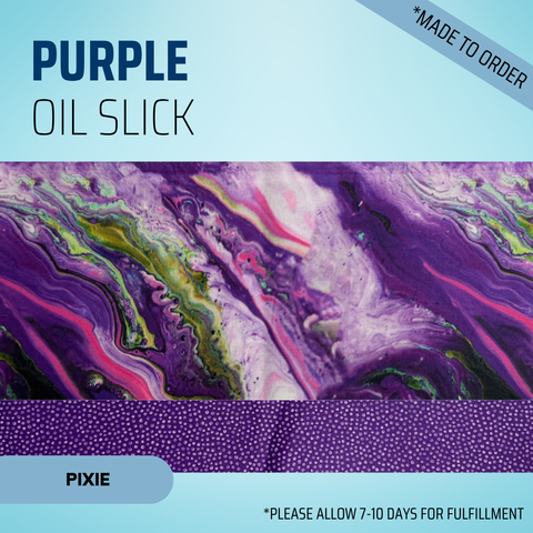 Purple Oil Slick - Scrub Cap - rae & grace - Pixie - *Made to order