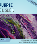 Purple Oil Slick - Scrub Cap - rae & grace - Skull Cap - *Made to order