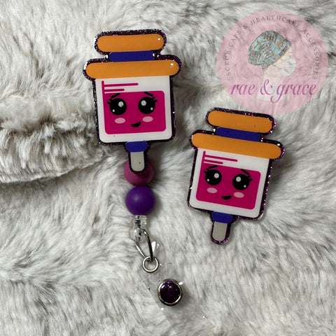 Purple Syringe - Badge Reel