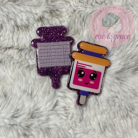 Purple Syringe - Badge Reel