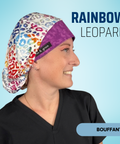 Rainbow Leopard - Scrub Cap - rae & grace - Bouffant