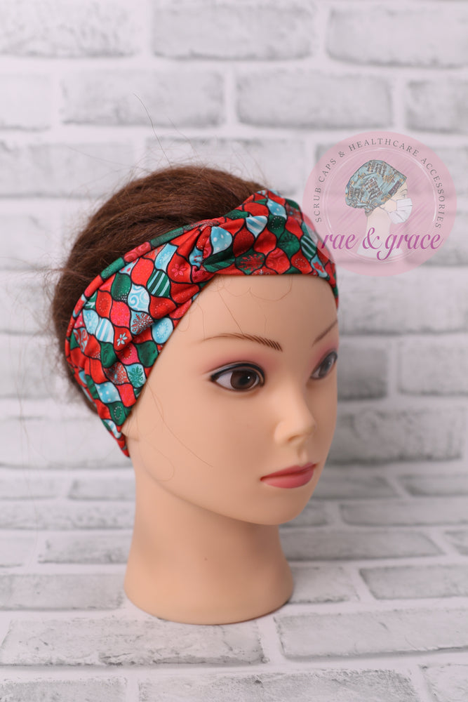 
            
                Load image into Gallery viewer, Red Green Ogee - Headband
            
        
