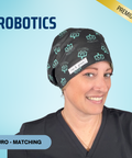 Robotics - Scrub Cap - rae & grace - Euro - Matching Top